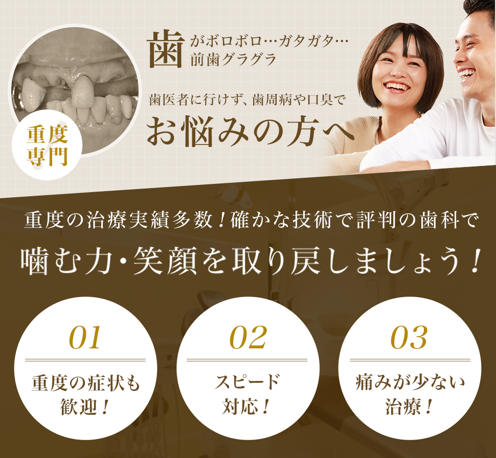 歯医者に行けず、歯周病や口臭でお悩みの方へ